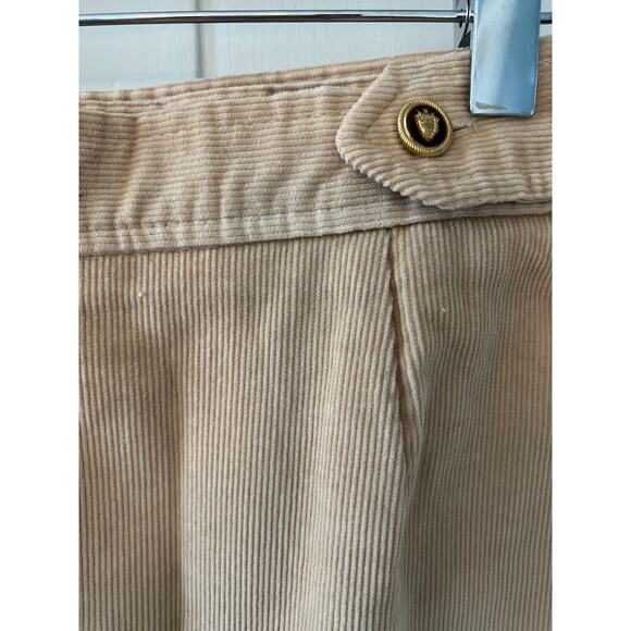 Vintage corduroy High Waisted A Line Skirt Tan - Picture 3 of 7